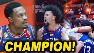 CHAMPION NA ULIT SI JUSTIN BROWNLEE Sobrang Ganda ng Laban Champ ang Pelita Jaya