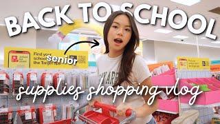 SCHOOL SUPPLIES SHOPPING VLOG senior year️