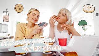 Mukbang Q&A with my Sister  Aspyn Ovard