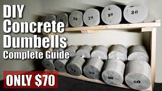 DIY Concrete Dumbbells - Complete Guide