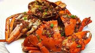 BUTTERED GARLIC CRAB  QUICK AND EASY  Pinasarap