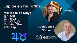 Júpiter en Tauro 2023 con Skanda