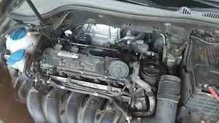 05 VW 2.5l high  bouncing idle 2000rpm ect in park