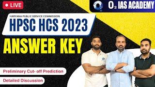 HCS Prelims Answer Key 2023  Haryana Civil Services Prelims 2023 GS Answer key  HCS Cut- off