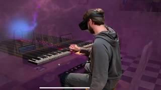 VR Piano Training app in mixed reality