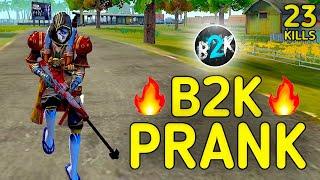 SOLO VS SQUAD  B2K PRANK ULTIMATE GAMEPLAY WITH LEGENDARY 2 x AWM  99% HEADSHOT INTEL I5