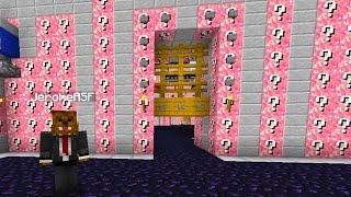 Minecraft 2v2 PINK LUCKY BLOCK SKY CASTLES  w The Pack