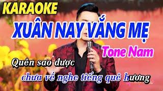 Karaoke Xuân Nay Vắng Mẹ Tone Nam  Lê Minh Trung  Nhạc Xuân Karaoke