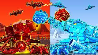 The World of Fire Tank Vs Ice Tank  Fire Stone vs Ice Stone  Arena Tank