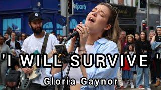 BEST VOICE IN THE WORLD I Will Survive - Gloria Gaynor  Allie Sherlock cover & The3buskteers