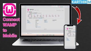 How to Connect to WAMP Server from Mobile or any device in Same Network #wamp #localhost #server
