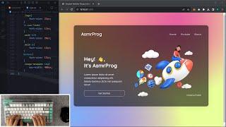 ASMR Programming - Coding Simplest Portfolio In Just 10 Minutes - No Talking