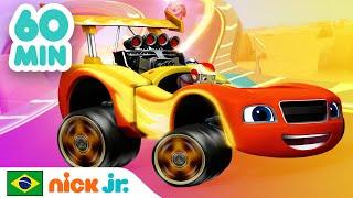 Blaze e os Monster Machines  1 HORA de corridas ÉPICAS  Nick Jr. em Português