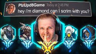 I Secretly SMURFED in a DIAMOND Scrim...