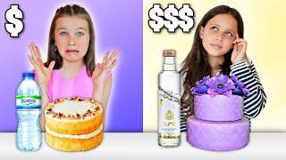 Guessing CHEAP vs EXPENSIVE FOOD ft. Billionaire Daughter