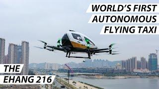 Worlds First Autonomous Flying Taxi Drone  The EHang 216