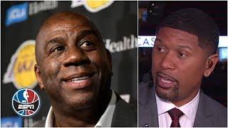 Magic Johnson didnt hold back on anybody during First Take interview - Jalen Rose  NBA Countdown
