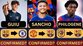 Sancho to barca? Barcelona latest transfer news summer 202425 ft sancho philogene