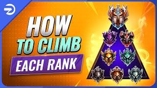 HOW TO CLIMB EACH RANK & ESCAPE YOUR ELO - League of Legends Season 13