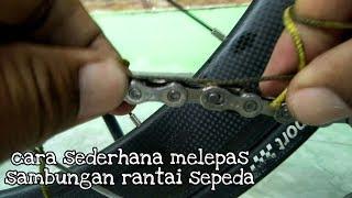 Cara melepas sambungan rantai sepeda