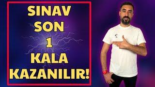 Sınav Son 1 Ay Kala Kazanılır SON 1 AYDA BUNLARI YAPMALISIN