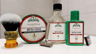  Striling Soap Co. -  British Leather Shave Soap Aftershave Splash Post Shave Balm