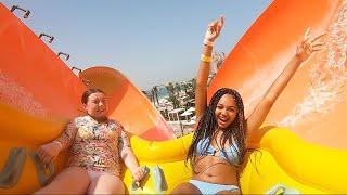 NEW SCARY WATERSLIDES AT THE WORLDS BIGGEST WATERPARK *Dubai Vlog*