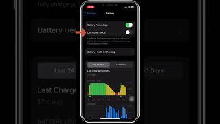 Apple iPhone Battery Saving Tips How to Turn On Low Power Mode Power Saving Mode #ios17 #shorts