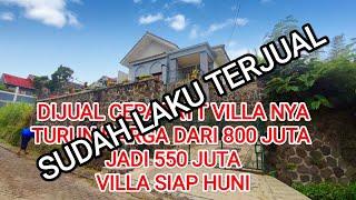 SUDAH LAKU TERJUAL VILLA PUNCAK TURUN HARGA DARI 800 JUTA JADI 550 JUTA SAJAH VILLA SIAP HUNI