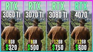 RTX 3060 TI vs RTX 3070 TI vs RTX 3080 TI vs RTX 4070 - Test in 12 Games