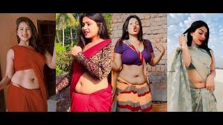 Sizzling Tik Tok Bhabhis Chubby Belly & Hot Deep Navel Dance #instareel#naveldance#tiktok#deepnavel