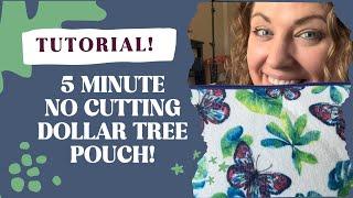 5 minute… No cutting… $1.75 Dollar Tree bag tutorial  Let’s GOOOOOO @dollartree