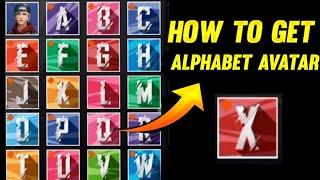 HOW TO GET ALPHABET AVATAR IN FREE FREE?  GET A TO Z ALL ALPHABET AVATAR  NAME AVATAR IN FREE FIRE