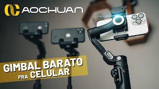 Estabilizador BARATO pra Celular - Aochuan SMART X Pro