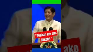 ANAKAN MO AKO SANDRO sigaw noon.  Naalala ni PBBM during campaign season #pbbm #bongbongmarcos