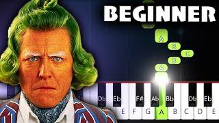 Oompa Loompa Wonka - BEGINNER Piano Tutorial