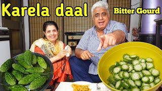 Karela Dal Recipe  Chana Dal Karela  Bitter Gourd Chickpea Lentil  Karela Recipe  Lentils