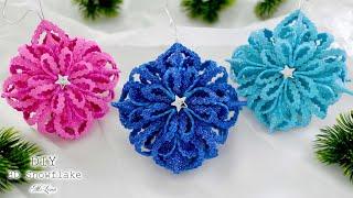 ️3D СНЕЖИНКА ИЗ ФОАМИРАНА  3D Christmas Tree Snowflake