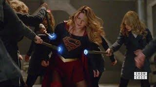 Supergirl 4x20 Supergir Lena Dreamer and James vs Eve and Ben Lockwood Fight Scene