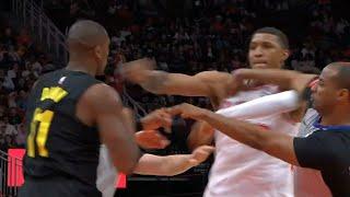 Jabari Smith Jr and Kris Dunn throw punches at each other and get ejected 