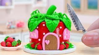 Amazing Miniature Strawberry Chocolate Cake Ideas - Easy Birthday Cake Decorating By Mini Tasty