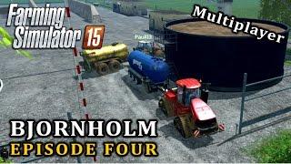 Lets Play Farming Simulator 15  Multiplayer Bjornholm  #4
