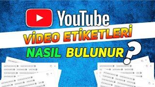 Youtube Etiketleri Nasıl Bulunur ? Youtube Etiket Ekleme  2021