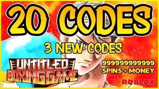 3 NEW CODES20 WORKING CODES for UNTITLED BOXING GAME  Roblox 2024