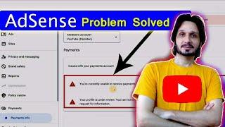 Action Required  AdSense for YouTube payments account Problem Solved in 2024