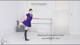 Attitude at the barre to lift and tone