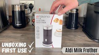 Aldi Milk Frother REVIEW and FIRST USE  How to Use Ambiano Milk Heater  UNBOXING  A2B Productions