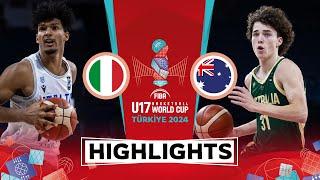 Italy  vs Australia   Highlights  FIBA U17 Basketball World Cup 2024