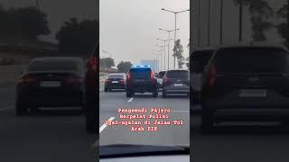 Viral Pengemudi Pajero Berpelat Polisi Ugal-ugalan di Jalan Tol Arah PIK#videoshorts #shorts