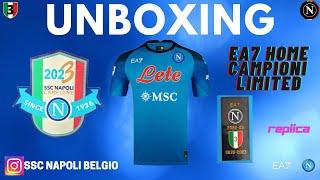 Unboxing SSC NAPOLI EA7 Jersey Home Limited Edition Campioni Kit Maglia Replica #napoli #jersey